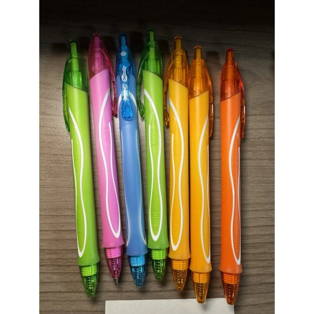 HUGE Colored Pens Lot 21 Pieces Journaling Coloring Notes BIC Pilot G2 & More